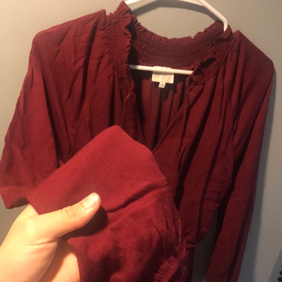 VICI JONAH LONG SLEEVE RUFFLE DRESS - Picture 4 of 6